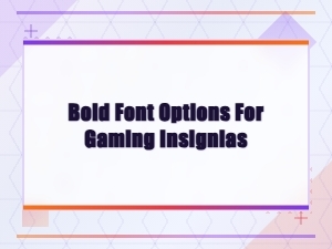 Bold Display Fonts for Gaming Insignias and Esports Logos